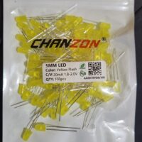 100pcs 5mm LED Diode Yellow Flash