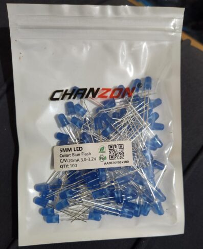 100pcs 5mm LED Diode Blue Flash