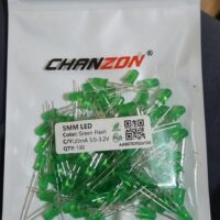 100pcs 5mm LED Diode Green Flash